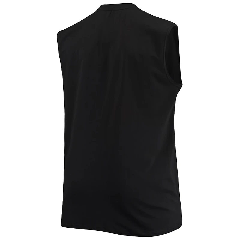 Men's Black Las Vegas Raiders Big & Tall Muscle Tank Top