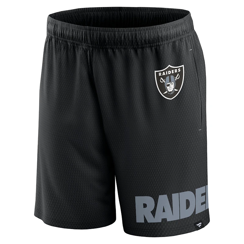 Short Clincher noir pour homme des Las Vegas Raiders