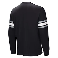 Men's  Black Las Vegas Raiders Hands Off Long Sleeve Adaptive T-Shirt