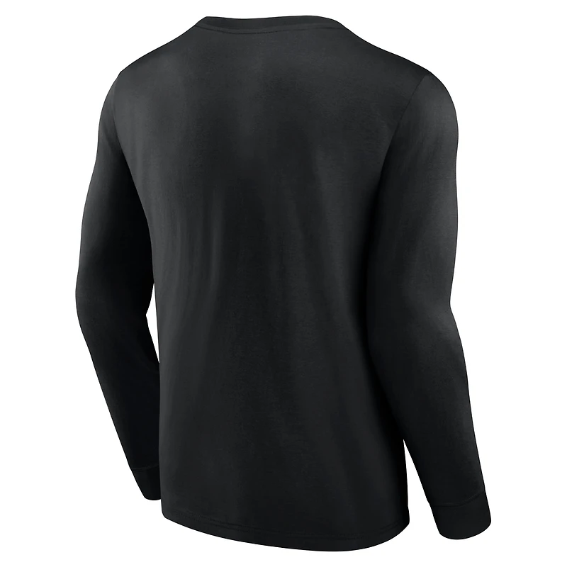 T-shirt à manches longues noir pour homme Las Vegas Raiders High Whip Pitcher