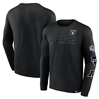 T-shirt à manches longues noir pour homme Las Vegas Raiders High Whip Pitcher