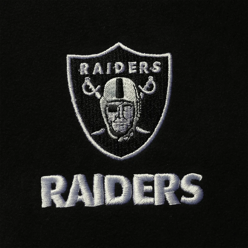 Men's Black Las Vegas Raiders Houston Fleece Full-Zip Vest