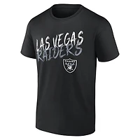 T-shirt noir pour homme Las Vegas Raiders Hustle personnalisé avec nom et numéro