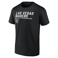 T-shirt noir pour homme Las Vegas Raiders Stacked