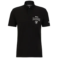 Polo BOSS X NFL pour hommes, noir/blanc, Las Vegas Raiders Punter
