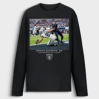 Men's Brock Bowers Black Las Vegas Raiders NFL Flash Features Week 13 Long Sleeve T-Shirt