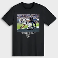 T-shirt noir Brock Bowers des Raiders de Las Vegas (NFL) - Semaine 13
