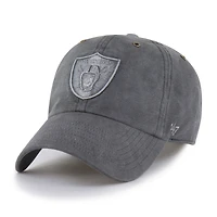 Men's Carhartt x '47 Charcoal Las Vegas Raiders Dyed Clean Up Adjustable Hat