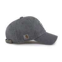 Men's Carhartt x '47 Charcoal Las Vegas Raiders Dyed Clean Up Adjustable Hat