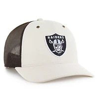 Men's Carhartt x '47 Natural/Brown Las Vegas Raiders Undyed Trucker Adjustable Hat