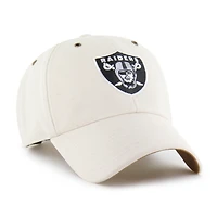 Men's Carhartt x '47 Natural Las Vegas Raiders Undyed Clean Up Adjustable Hat