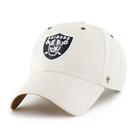 Men's Carhartt x '47 Natural Las Vegas Raiders Undyed Clean Up Adjustable Hat