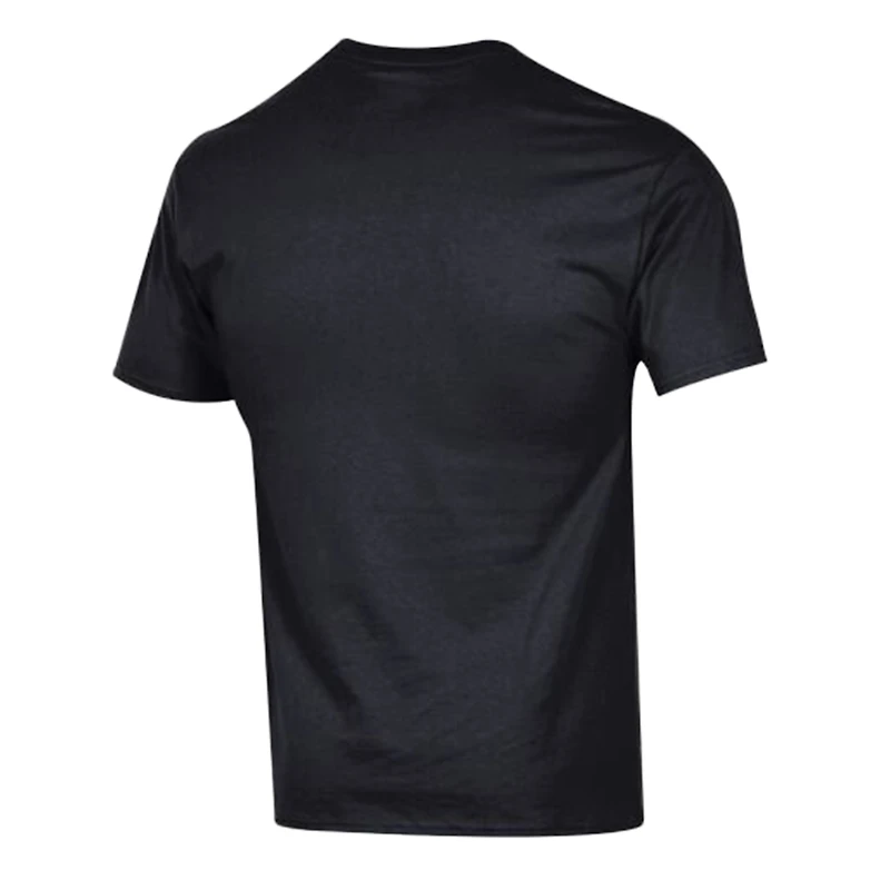 T-shirt Champion noir pour homme avec logo Arch Over des Las Vegas Raiders