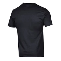 T-shirt Champion noir pour homme avec logo Arch Over des Las Vegas Raiders