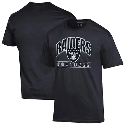 Men's Champion  Black Las Vegas Raiders Football T-Shirt