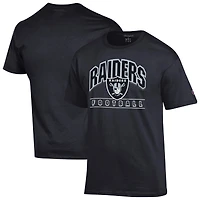 Men's Champion  Black Las Vegas Raiders Football T-Shirt