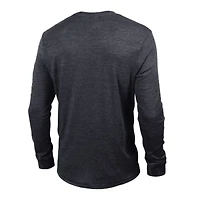 Men's Champion Black Las Vegas Raiders Ultimate Tri-Blend Long Sleeve T-Shirt