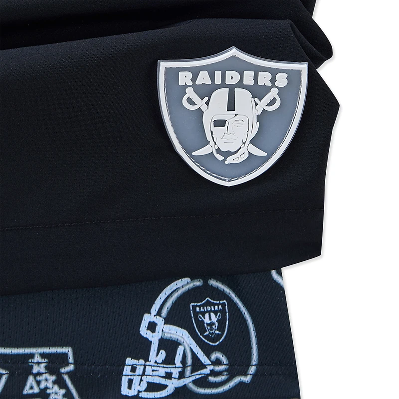 Men's Chubbies Black Las Vegas Raiders 5.5" Classic Lined Swim Trunks
