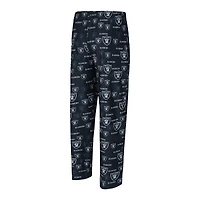 Men's Concepts Sport Black Las Vegas Raiders Mosaic All Over Print Pants