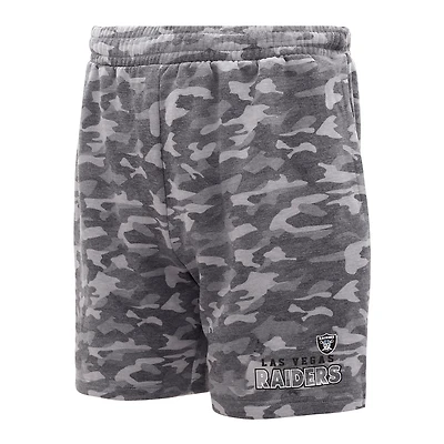 Short camouflage Concepts Sport Charcoal Las Vegas Raiders Biscayne pour hommes