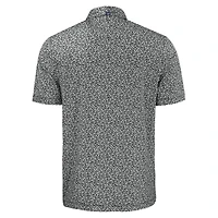 Men's Cutter & Buck Black Las Vegas Raiders Pike Eco Flora Print Polo