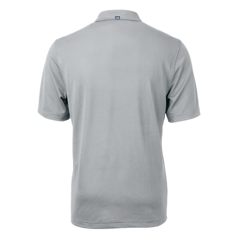 Men's Cutter & Buck Gray Las Vegas Raiders Throwback Logo Virtue Eco Pique Recycled Big Tall Polo