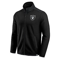 Men's Darius Rucker Collection by Fanatics Black Las Vegas Raiders Color Block Polar Fleece Full-Zip Jacket