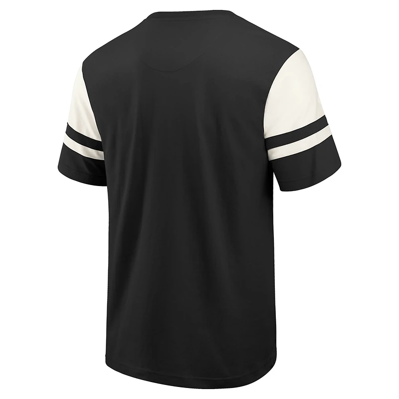 Men's Darius Rucker Collection by Fanatics  Black Las Vegas Raiders Football T-Shirt