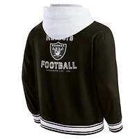 Men's Darius Rucker Collection by Fanatics Black Las Vegas Raiders Full-Snap Hoodie Jacket