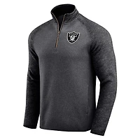 Men's Darius Rucker Collection by Fanatics Black Las Vegas Raiders Tonal Quarter-Zip Jacket