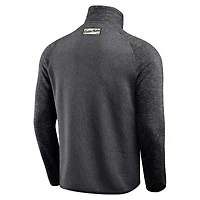 Men's Darius Rucker Collection by Fanatics Black Las Vegas Raiders Tonal Quarter-Zip Jacket