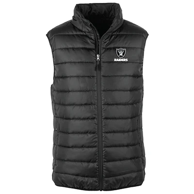 Men's Dunbrooke Black Las Vegas Raiders Alberta Full-Zip Puffer Vest