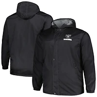 Veste entièrement zippée Dunbrooke noire Las Vegas Raiders Big & Tall Legacy Stadium pour hommes