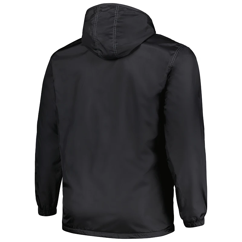 Veste entièrement zippée Dunbrooke noire Las Vegas Raiders Big & Tall Legacy Stadium pour hommes