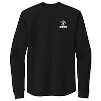 T-shirt thermique à manches longues Dunbrooke noir Las Vegas Raiders Cavalier pour hommes