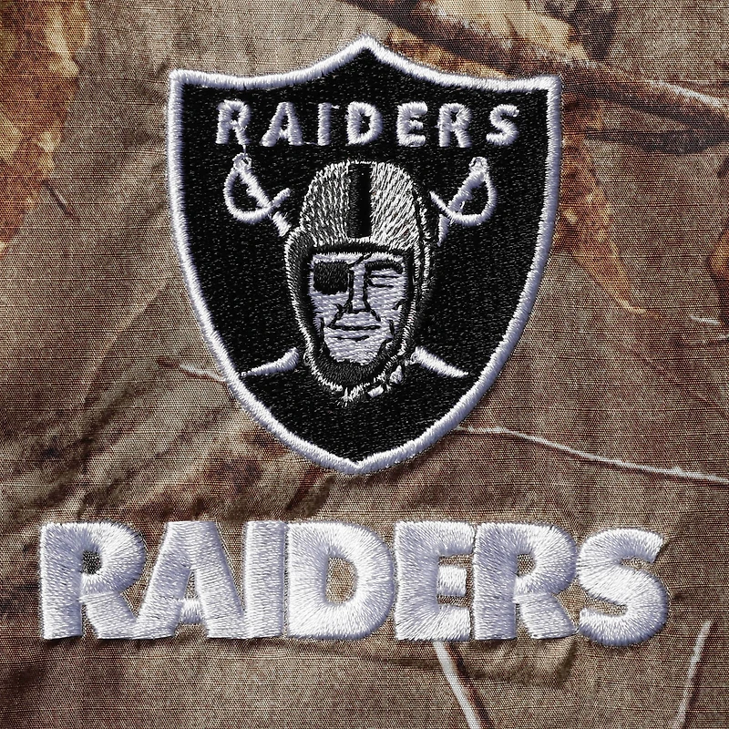 Men's Dunbrooke Realtree Camo Las Vegas Raiders Circle Sportsman Waterproof Packable Full-Zip Jacket
