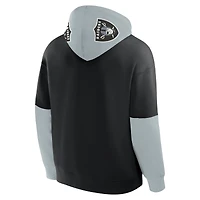 Men's Fanatics Black/Gray Las Vegas Raiders Helmet Pullover Hoodie