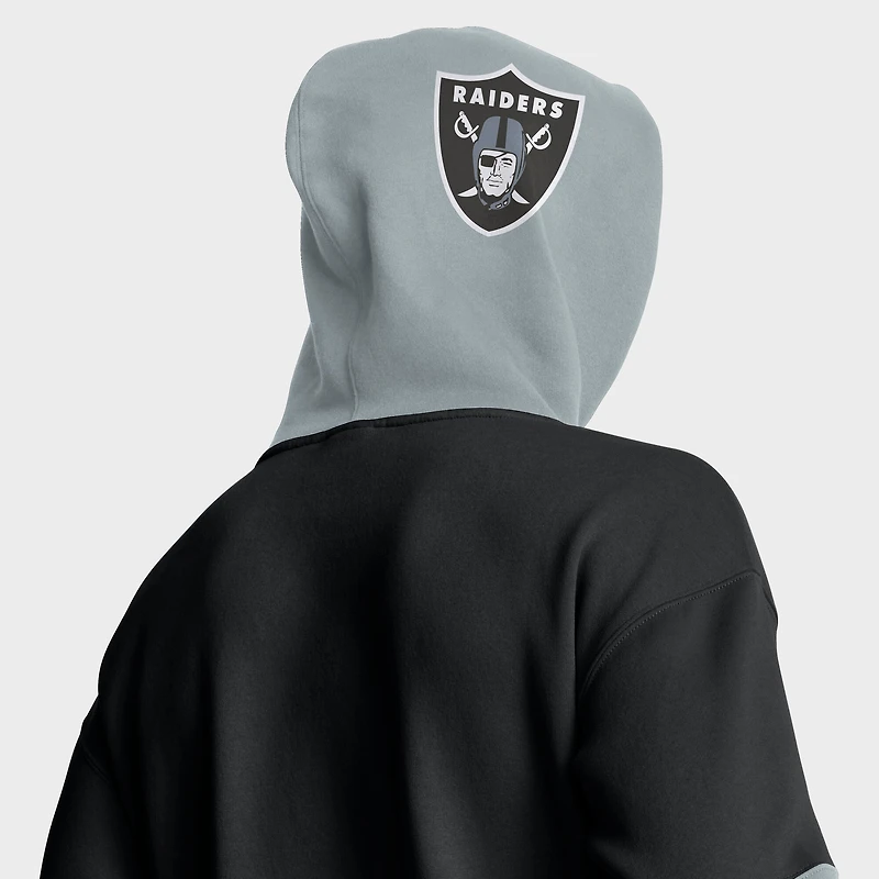 Men's Fanatics Black/Gray Las Vegas Raiders Helmet Pullover Hoodie