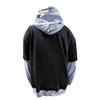 Men's Fanatics Black/Heather Gray Las Vegas Raiders Big & Tall Twofer Pullover Hoodie