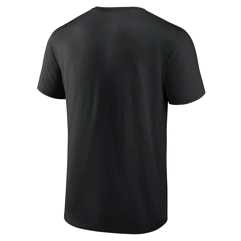 Pack combiné de t-shirts Fanatics pour hommes noir/gris chiné Las Vegas Raiders