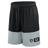 Men's Fanatics Black/Silver Las Vegas Raiders Big & Tall Best of the Performance Shorts
