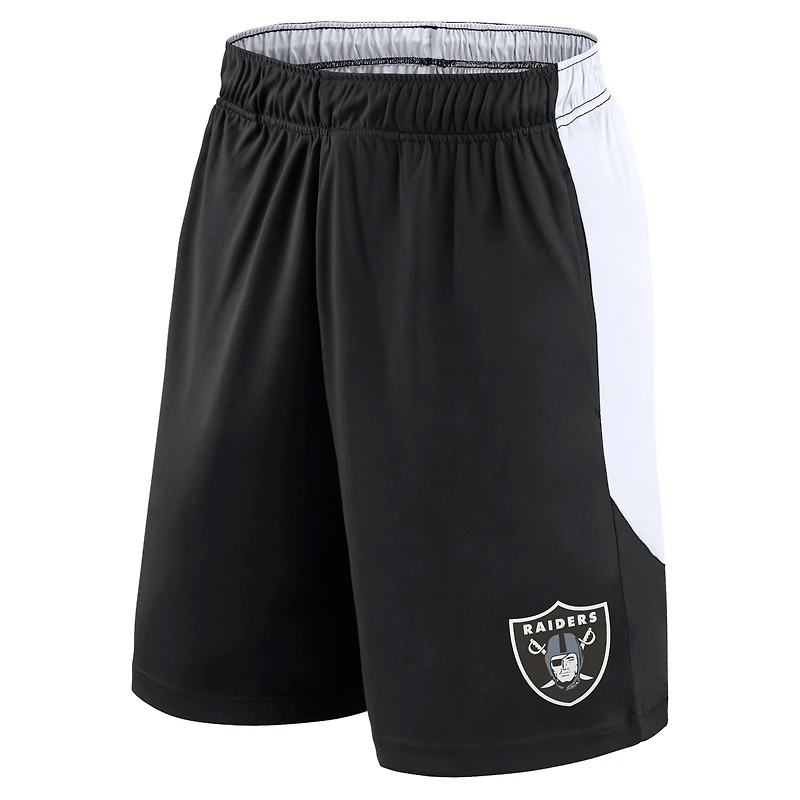 Short Fanatics noir/blanc pour hommes Las Vegas Raiders Go Hard