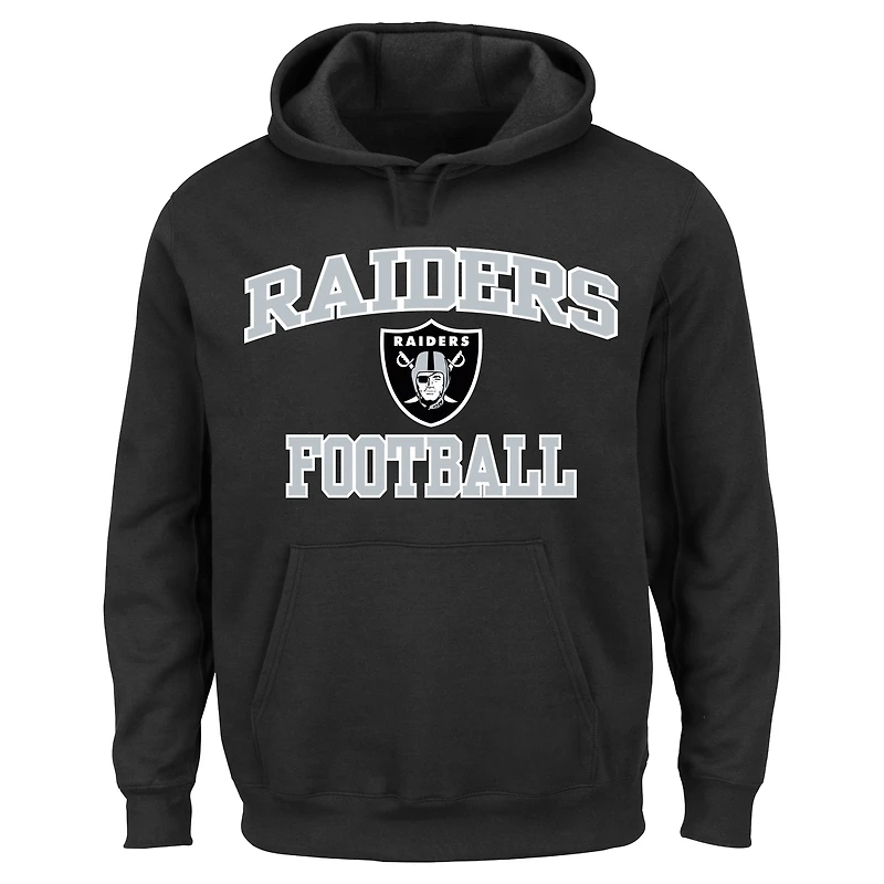 Men's Fanatics Black Las Vegas Raiders Big & Tall Heart Soul Hoodie