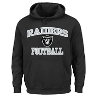 Men's Fanatics  Black Las Vegas Raiders Big & Tall Heart Soul Hoodie