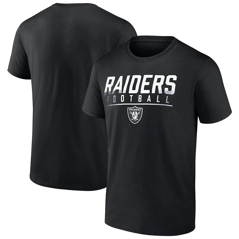 Men's Fanatics  Black Las Vegas Raiders Blocked T-Shirt