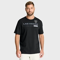 T-shirt noir Fanatics pour homme, motif Las Vegas Raiders, Chop Block Legacy