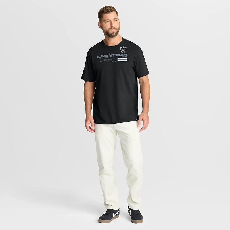T-shirt noir Fanatics pour homme, motif Las Vegas Raiders, Chop Block Legacy