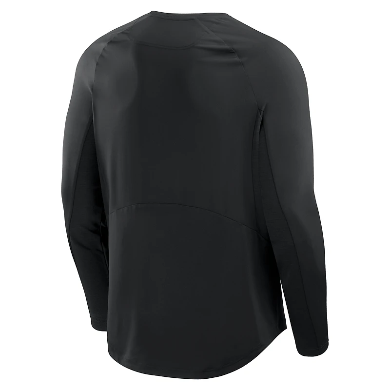 T-shirt à manches longues noir Fanatics pour homme