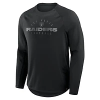 Men's Fanatics Black Las Vegas Raiders Coverage Scheme Long Sleeve T-Shirt