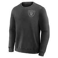 Men's Fanatics Black Las Vegas Raiders Deep Route Pullover Sweatshirt